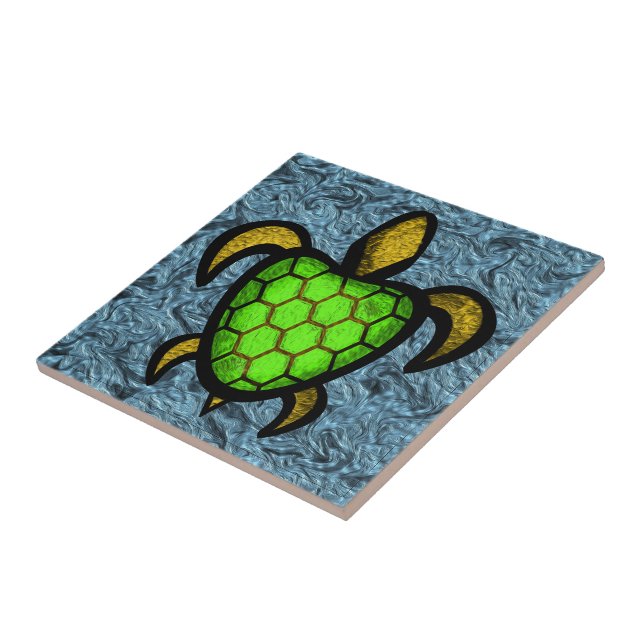 Green Shell Turtle Tile (Side)