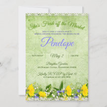 Green She's Fresh off the Market Garden Shower