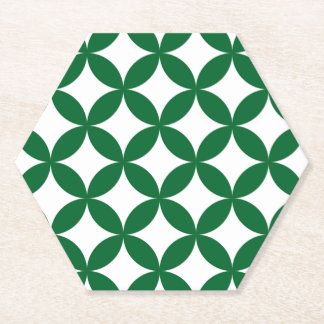 Green Shippo Hexagon Coaster