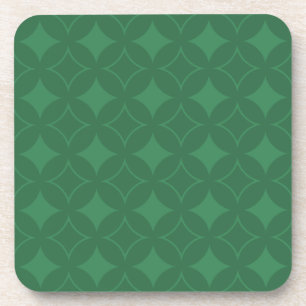 Green Shippo pattern Coaster