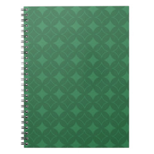 Green Shippo pattern Notebook