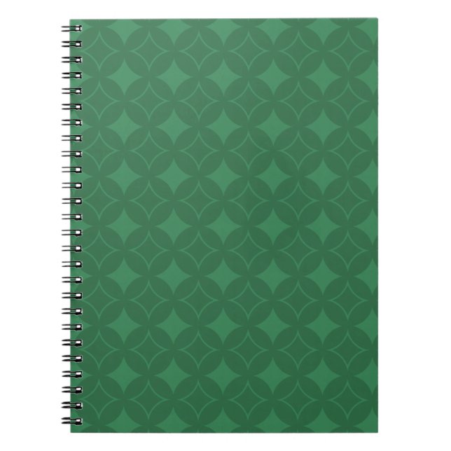 Green Shippo pattern Notebook (Front)