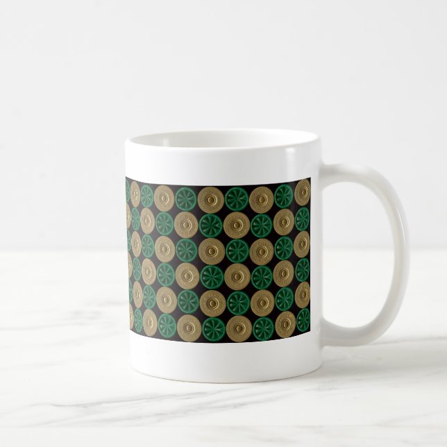 green shotgun shells coffee mug (Right)
