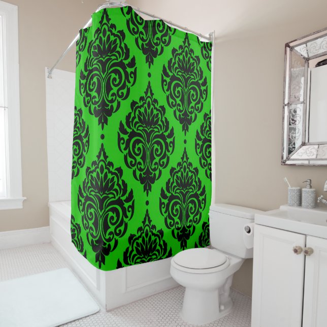 Green Shower Curtain (In Situ)