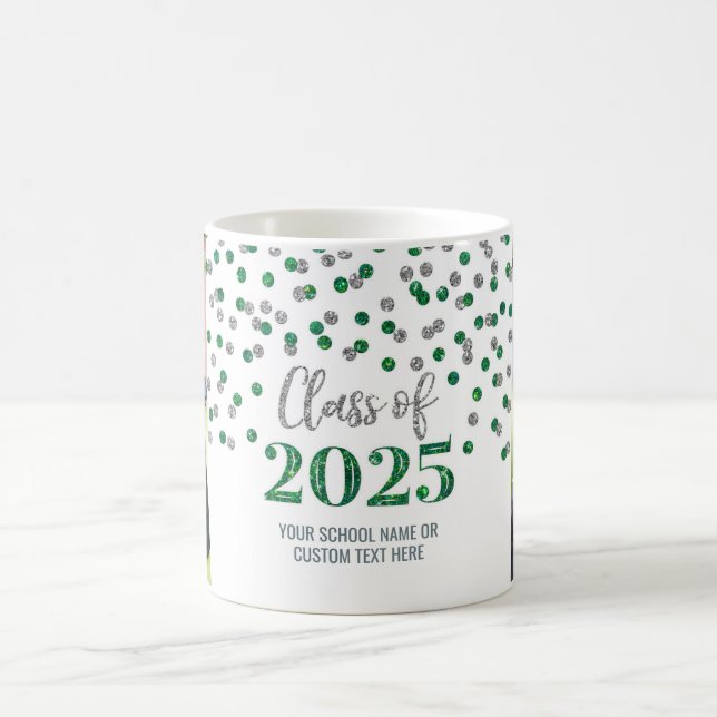 Green Silver Class of 2025 Coffee Mug (Center)