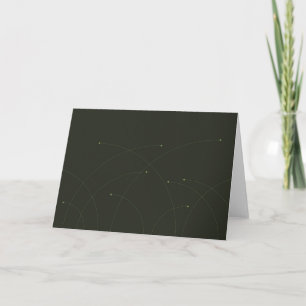 Green, simple, elegant, modern nature abstract card