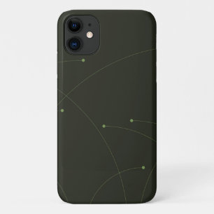 Green, simple, elegant, modern nature abstract Case-Mate iPhone case