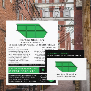 Green Skip, Skip/Dumpster Company Business Card