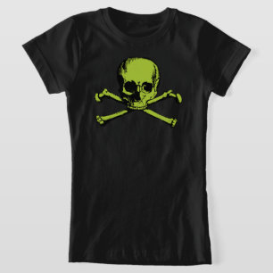 Green Skull And Crossbones T-Shirt