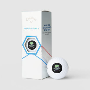 Green Skull black Callaway Supersoft golf balls 3