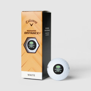 Green Skull black Callaway Warbird golf balls 3pk