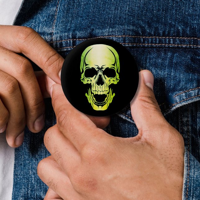 Green Skull Button (Creator Uploaded)