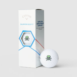 Green Skull Callaway Supersoft golf balls 3 pk