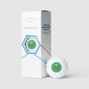 Green Skull green Callaway Supersoft golf balls 3