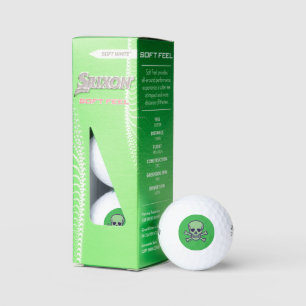 Green Skull green Srixon Soft Feel golf balls 3 pk