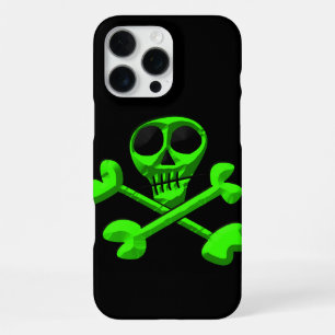 green skull iPhone 16 pro max case