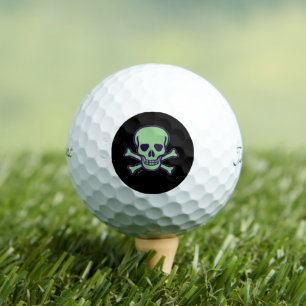 Green Skull Titleist black Pro Vi golf balls 12 pk