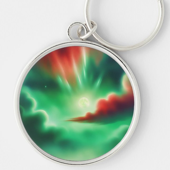 green sky key ring (Front)