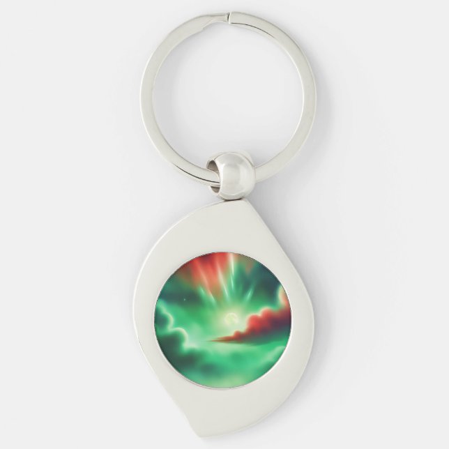 green sky key ring (Front)