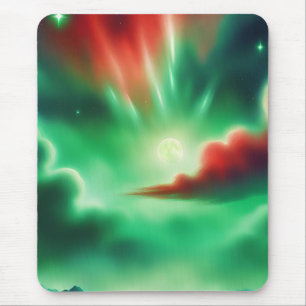 green sky mouse pad