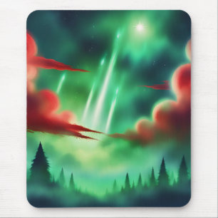 green sky mouse pad