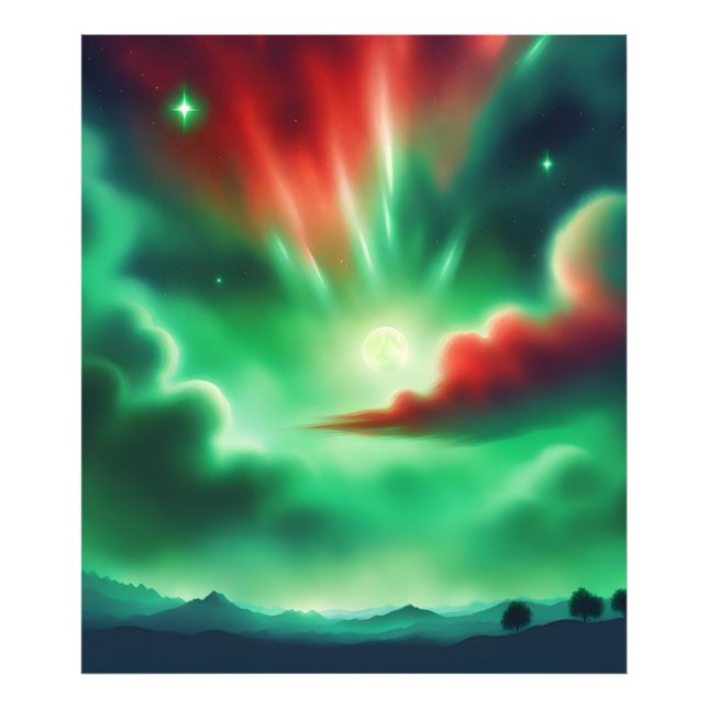 green sky photo print (Front)