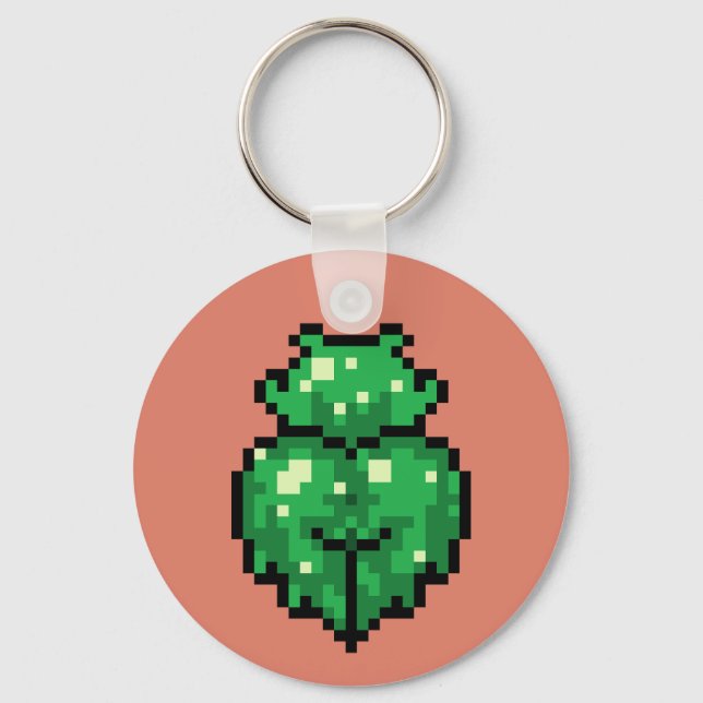 Green slime girl Keychain (Front)