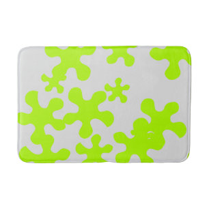 green slime grey fun kids bath mat
