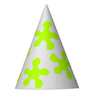 green slime grey fun kids party hat