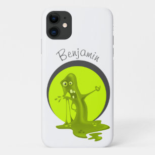 Green Slime Monster Funny Kids Name  Case-Mate iPhone Case