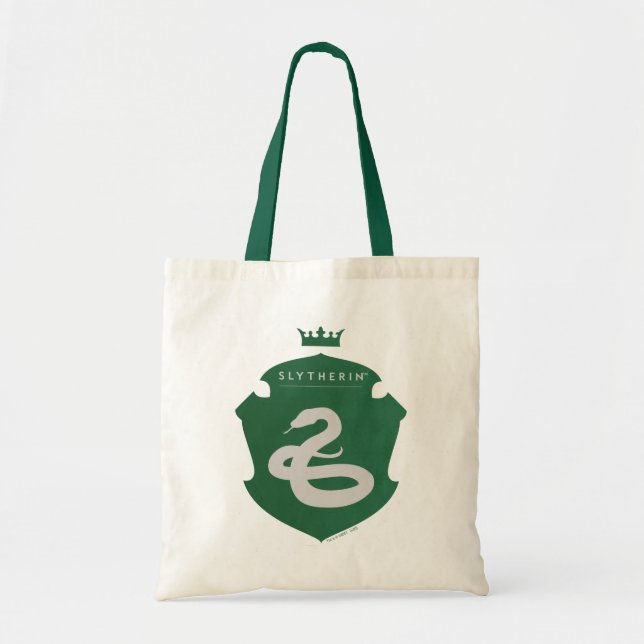 Green SLYTHERIN™ Crowned Crest Tote Bag (Front)