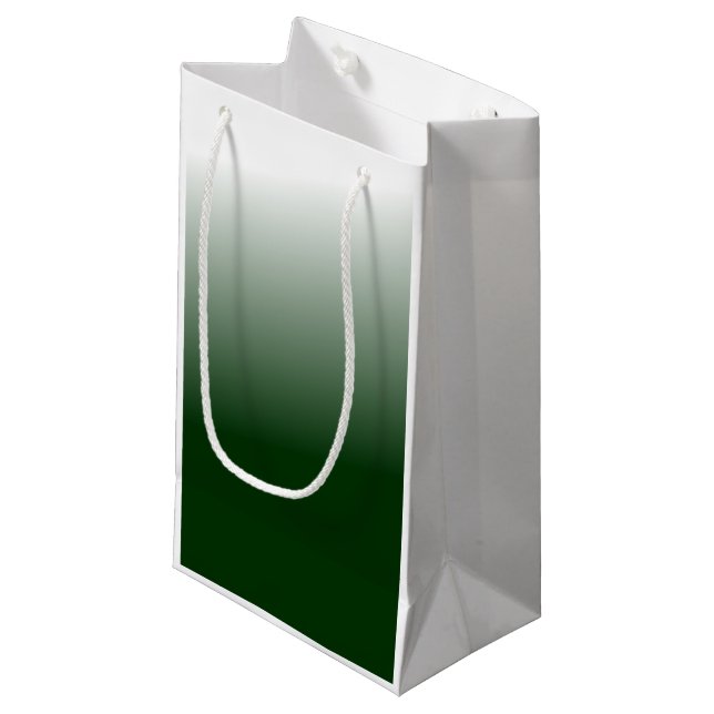 Green Small Gift Bag (Front Angled)