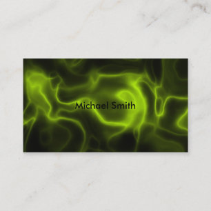 Green smoke effect business card