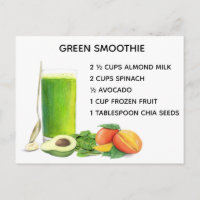 Green Smoothie Recipe Healthy Nutrition Vegan