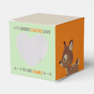 Green Smore Love Woodland Baby Shower Favour Box