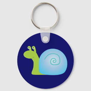 Green Snail Key Ring