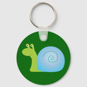 Green Snail Key Ring