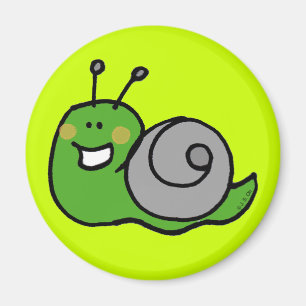 Green snail magnet