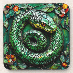 Green Snake Coaster