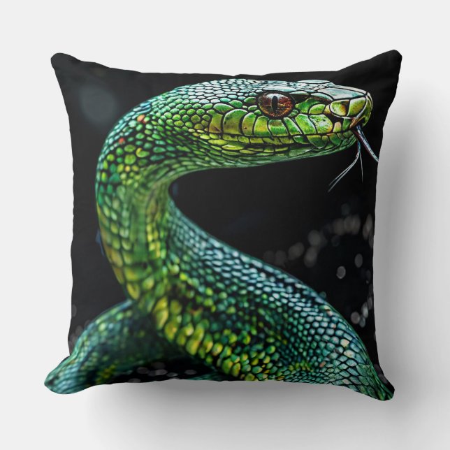 Green snake cushion (Front)
