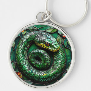 Green Snake Key Ring