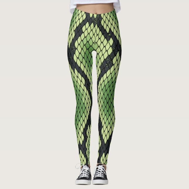 Green Snake Leggings (Front)