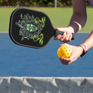 Green Snake Medusa Gorgon Pickleball Paddle