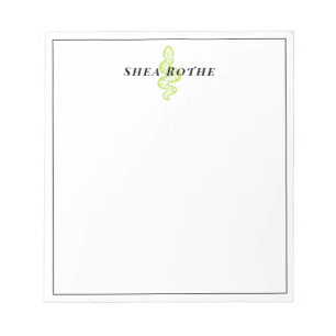 Green Snake Notepad