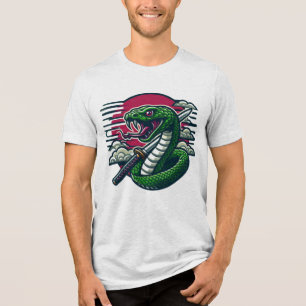 Green snake Tri-Blend shirt