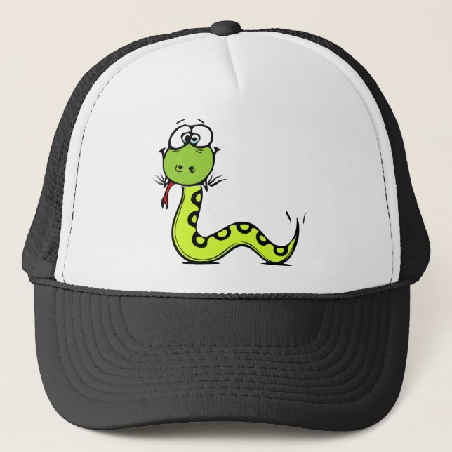 Green Snake Trucker Hat (Front)