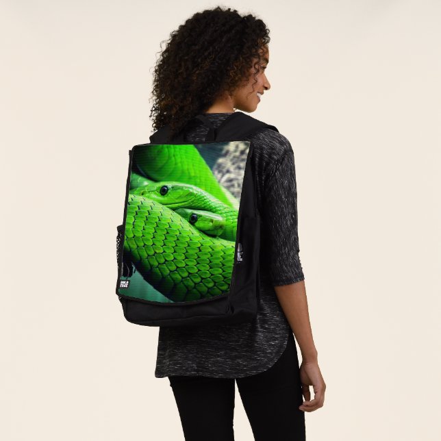Green Snakes Backpack (Worn)