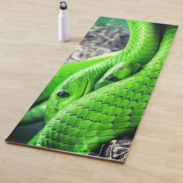 Green Snakes Yoga Mat (In Situ)