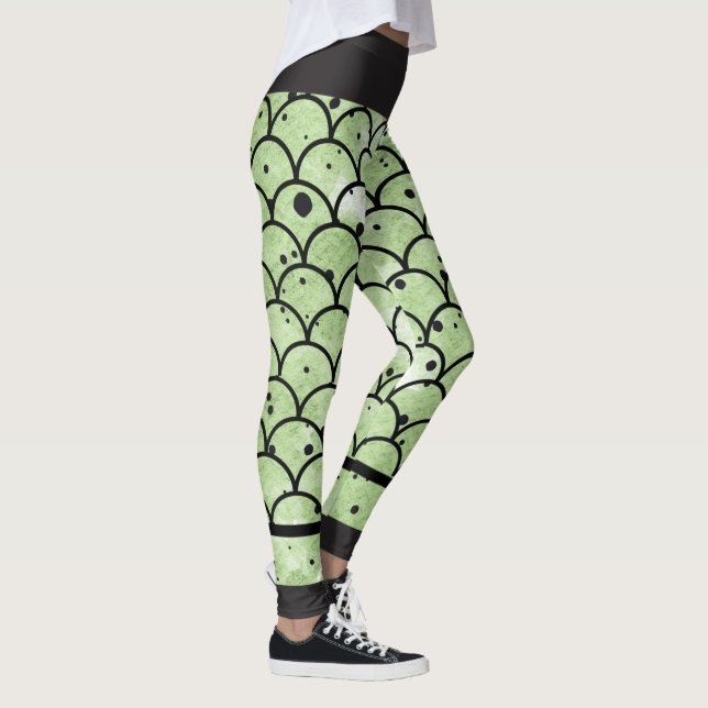 Green Snakeskin Leggings (Right)