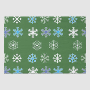 Green Snowflake Tissue Paper